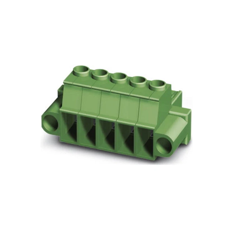 7.62mm brass contact plastic Euro PCB screw pluggable terminal block