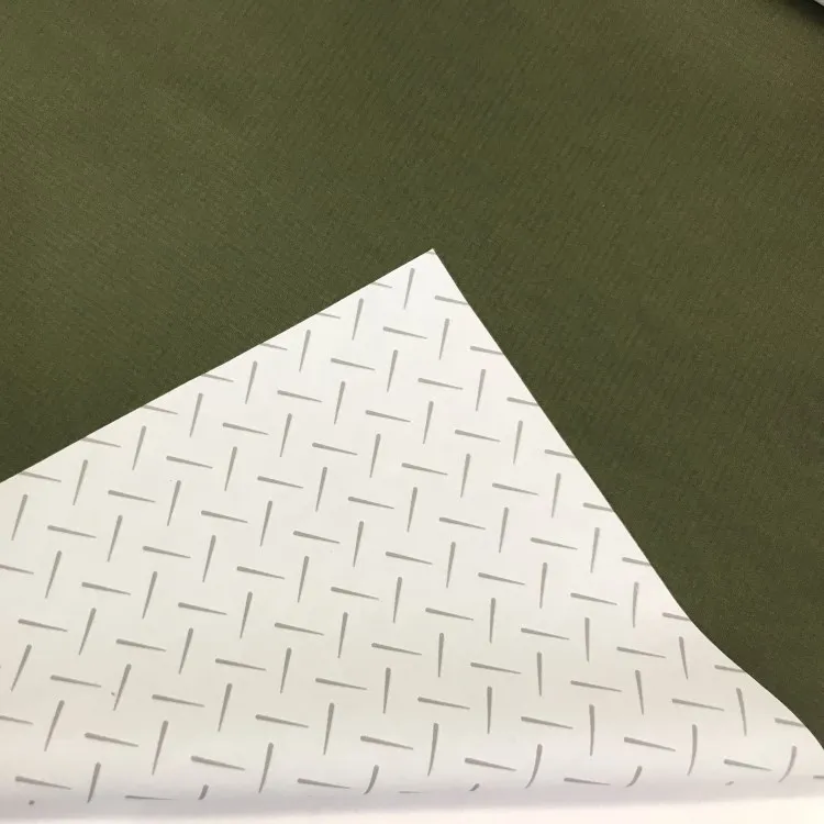 
Waterproof 100% nylon 1mm*1mm rib-stop taffeta with breathable print TPU milky film coated fabric 