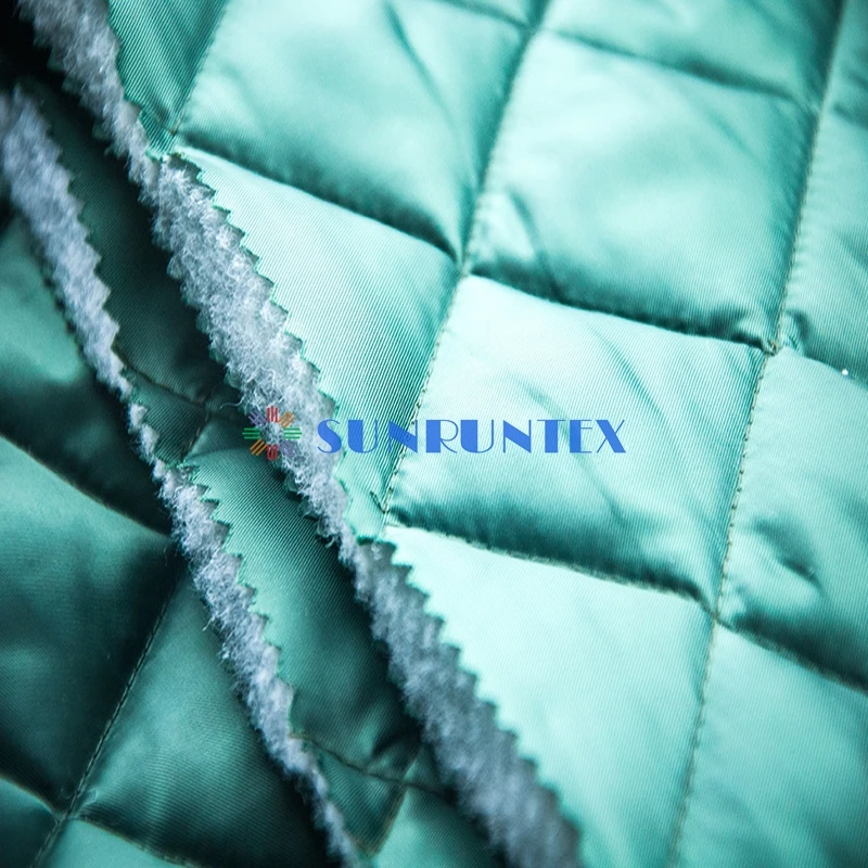 Diamond Quilted Polyester Fabric