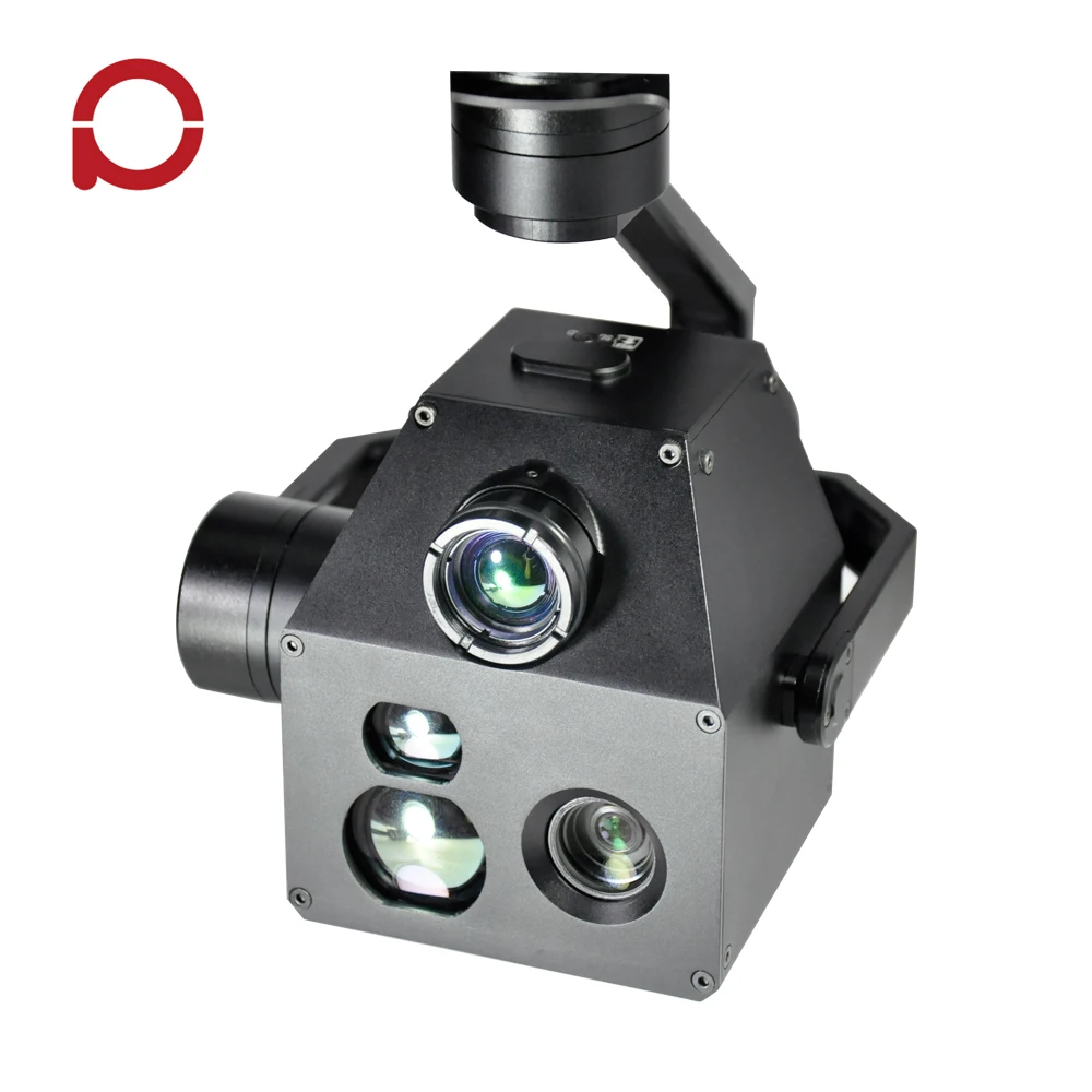 
10x zoom camera for UAV gimbal 3 axis stabilized with Laser Rangefinder and Location Resolving for Surveillance / Inspection 