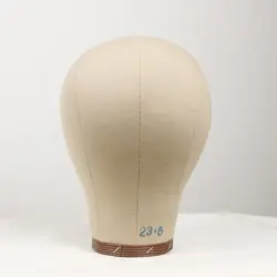 Голова манекена из пробковой холщовой ткани, 19-24 дюйма, 100% дюйма, с отверстием для крепления 22 дюйма