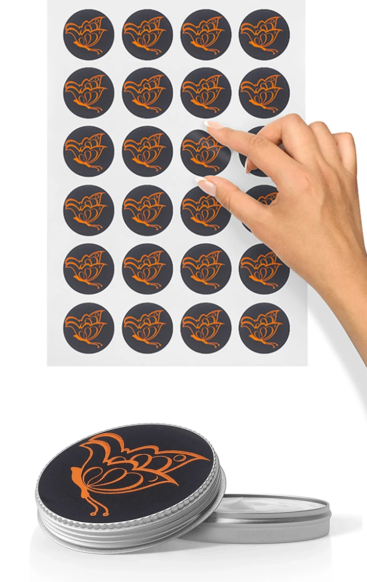 High Quality Vinyl Adhesive Labels For Gift Custom Die Cut  Foil Stamping Stickers