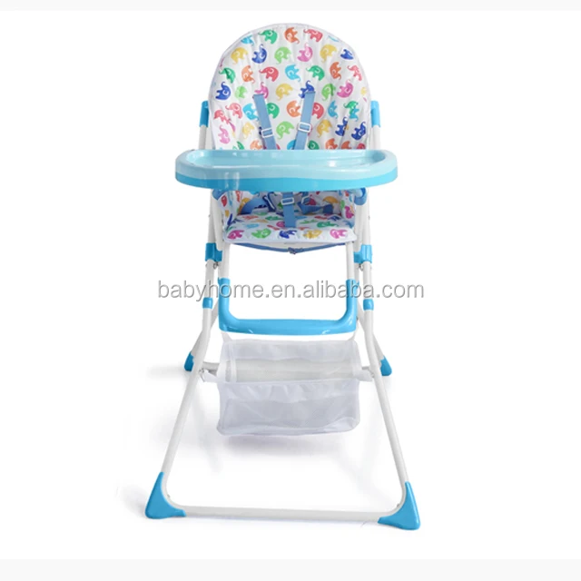 
Baby dining chair with big basket/Factory wholesale baby high chairs with pvc pad 