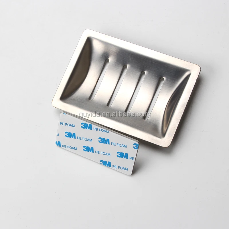 
Magnetic adhesive stainless steel shower soap dish holder 
