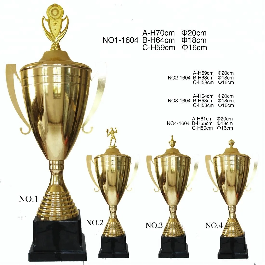 China manufacturer trophy soccer  Metal trophy