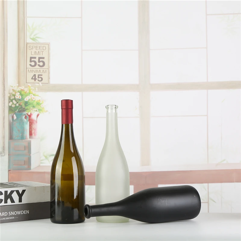 
High quality 5l 5000ml dark green red wine glass bottle with cork wholesale 