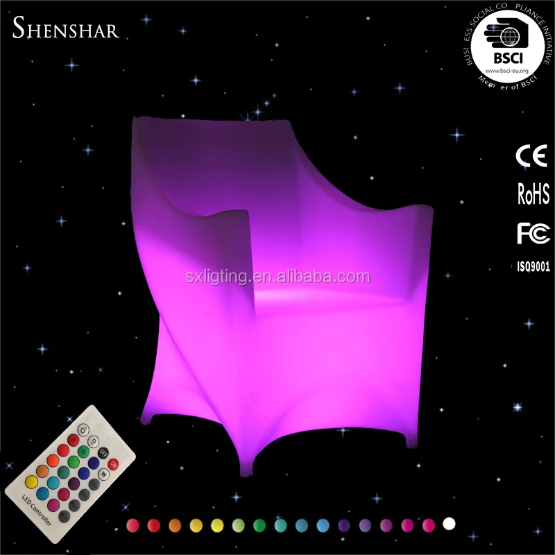 
mobilier lumineux Light Luminous Led Rotational Outdoor Chairs 