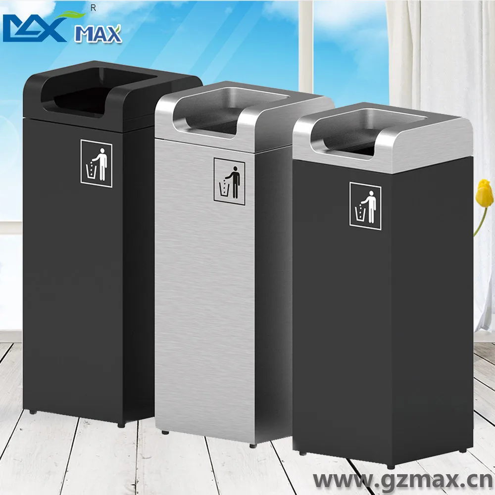 4 Gallon/8 Gallon Metal Garbage Container Indoor Recycle Designer Waste Bins