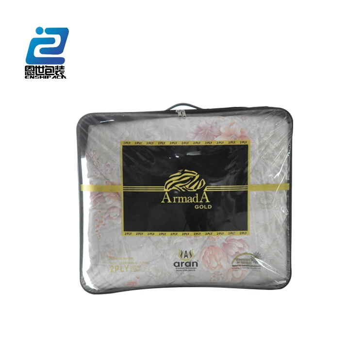 10 pcs Comforter Blanket Storage Bags Clear Vinyl Zipper CYLINDER DIA