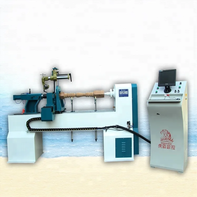 CNC315K COSEN multi functional double tools engraving and milling wood lathe