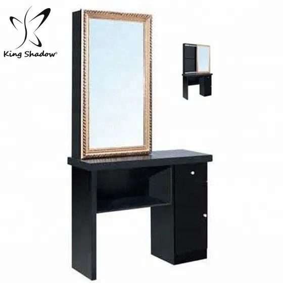Salon furniture makeup station vanity table dressing table salon station mirror with drawer