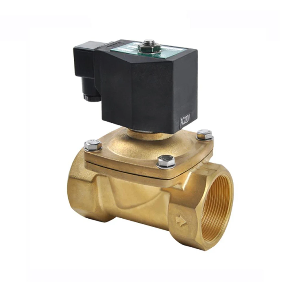 COVNA DN25 1 inch 2 Way 12 Volt Normally Closed Diaphragm Brass Solenoid Air Valve