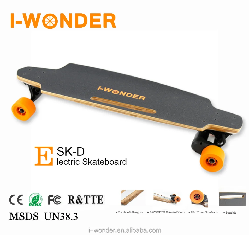 
[Retail]I-Wonder SK-D2 Dual Motor Brushless 1200W*2 DC Wireless Remote Control Electric Longboard 