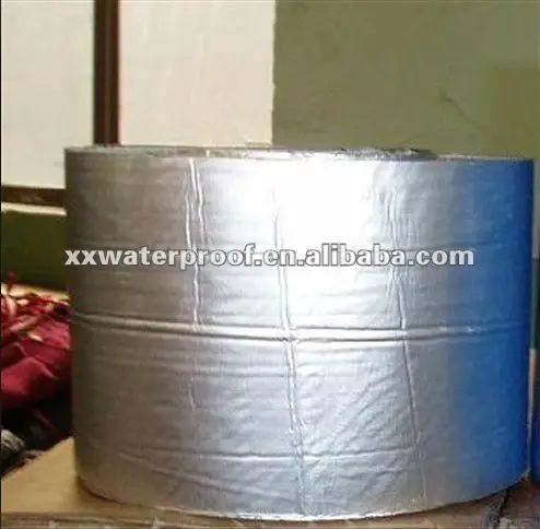 self-adhesive bitumen waterproof seal tape with Aluminum foil film