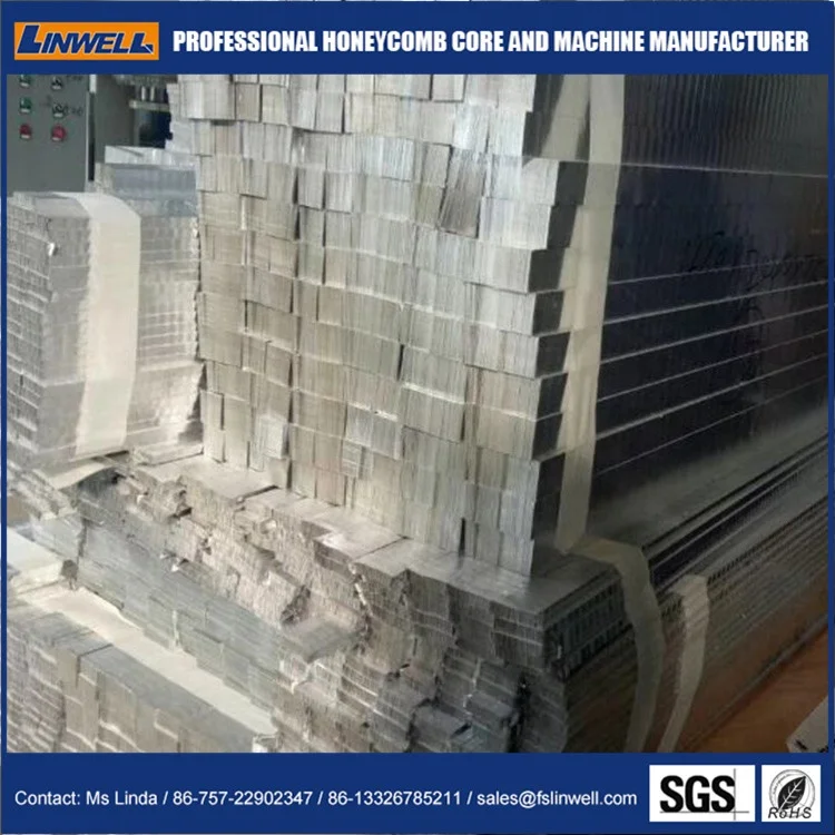 Unexpanded aluminum honeycomb slice block from Linwell