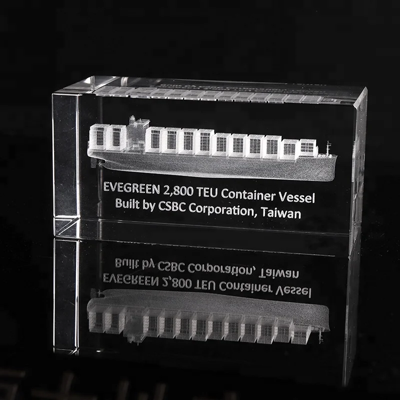 Clear K9 Glass Blank Cube Feng Shui Souvenir Crafts Engrave 3D Laser Crystal