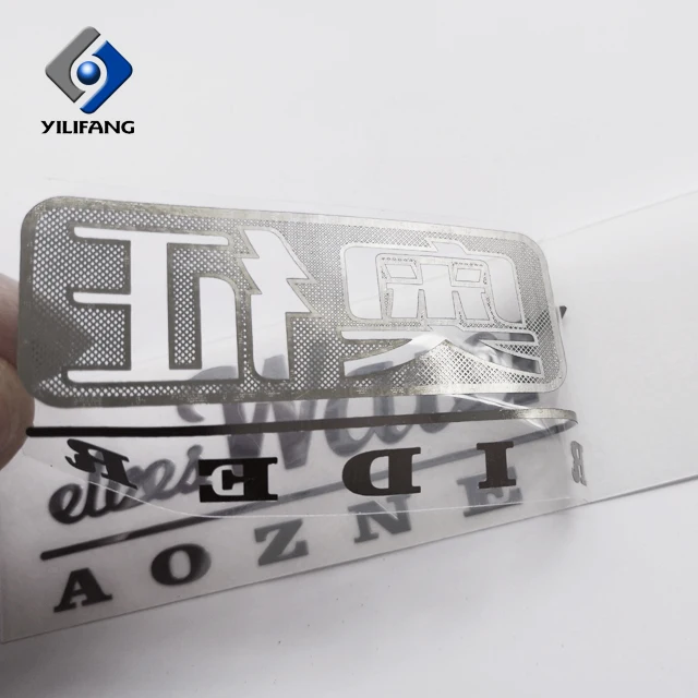 Customized High Quality Logo Electroplated Nickel Material Metal Label Sticker For Car Body