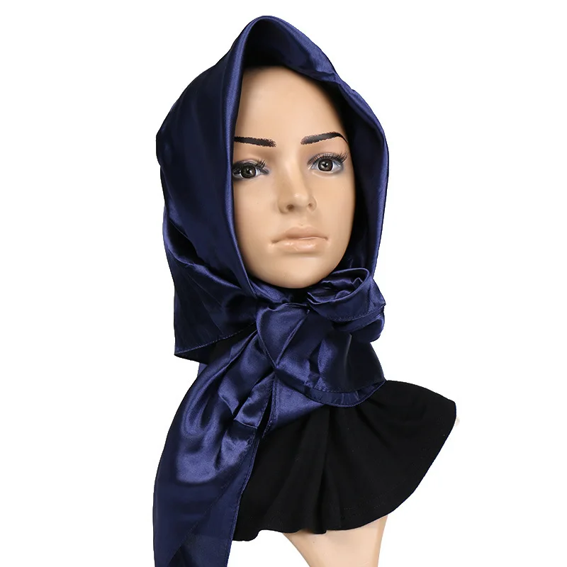 ALI-1 Wholesale Malaysia Muslim pure color fashion multi-purpose polyester party hijab for women