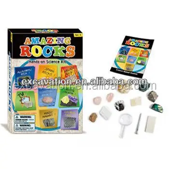 Stem Toys Educational Deluxe Amazing Geology Kit Natural Precious Stones Rocks /Science Sapphire Stones Collection For Students