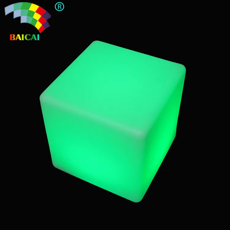 Event decorating supplies illuminated led light up cube chair for seating