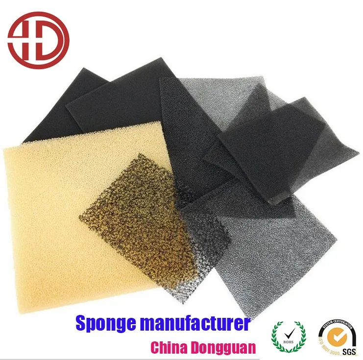 Porous polyurethane aquarium filter foam ppi