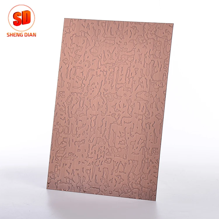 Горячие продукты индивидуальные Фошань Античная Красный медный лист нержавеющей стали 340 316