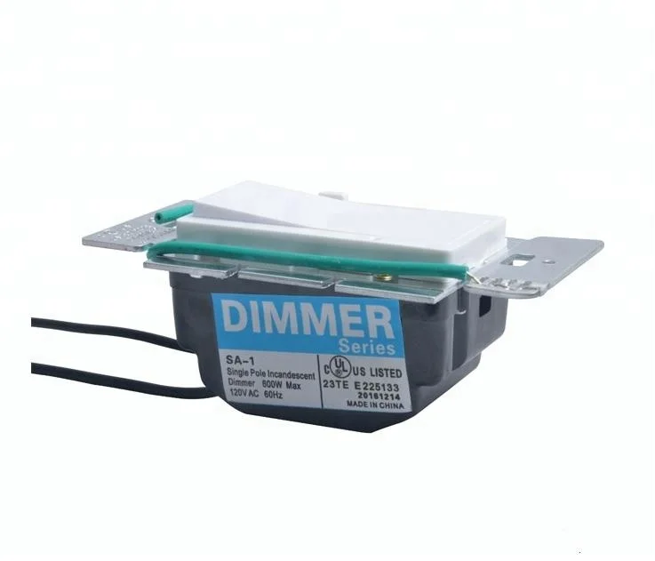 Shanghai Linsky American standard 120V 60HZ 600W AC Power Single Pole Incandescent Dimmer Switch