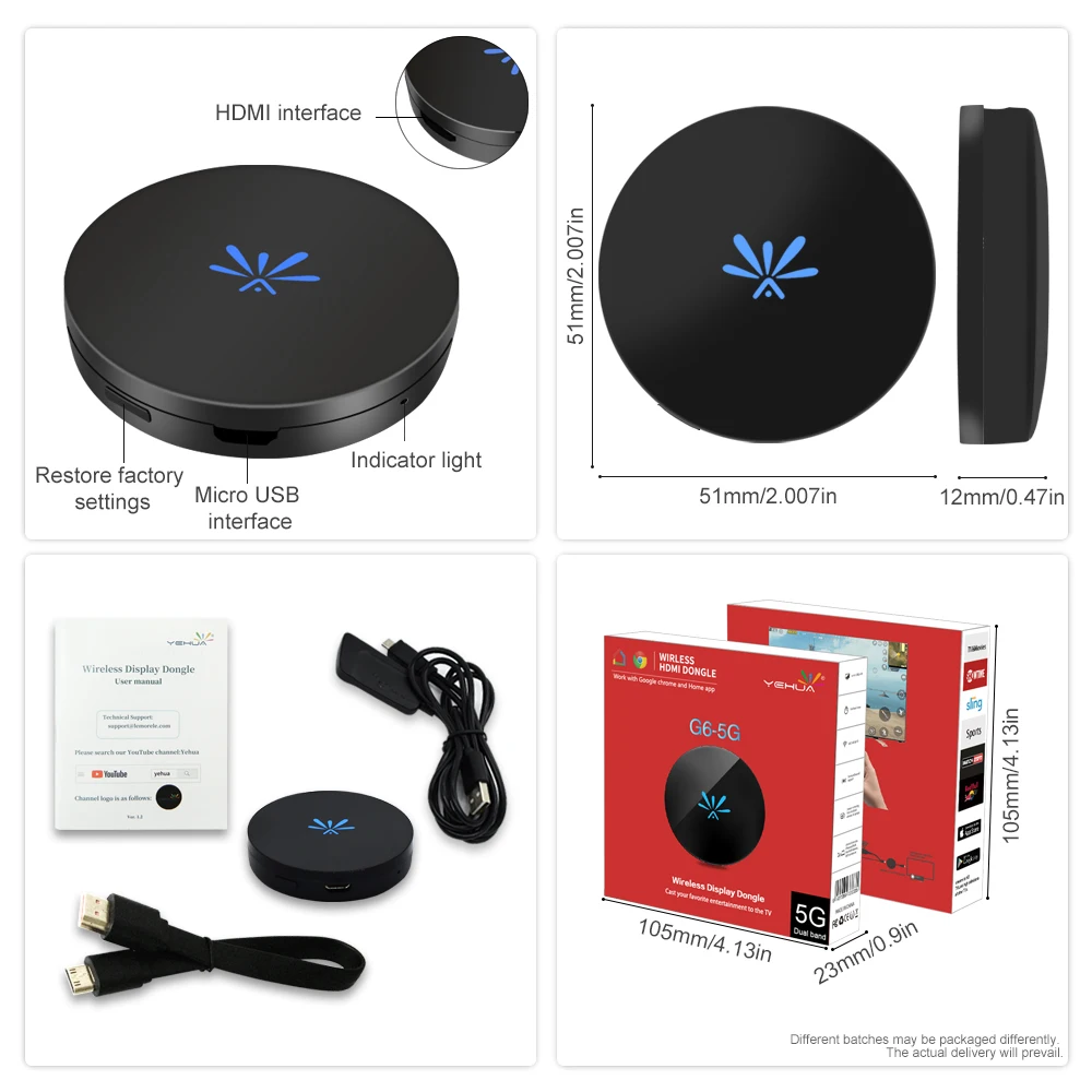 
G6-5 Private Mould Product RK3036 Mini pc tv Stick Wifi Display Dongle 