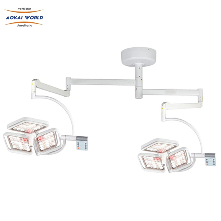 Ceiling Mounted Medical Equipment Adjust Color Temperature Operating Light Shadowless Surgical Lamp