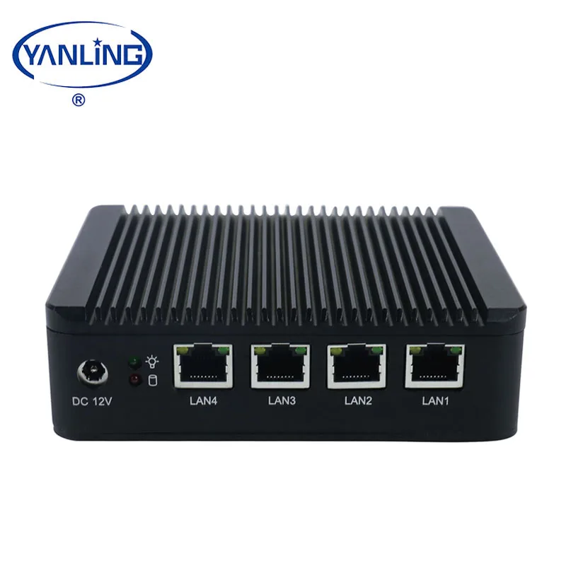 YanLing Nano itx quad core J1900 pfsense firewall & vpn with 4*intel Lan