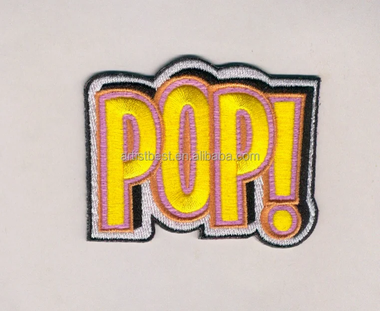 Hot Sale Self Adhesive Stick On Clothing Embroidered Patch