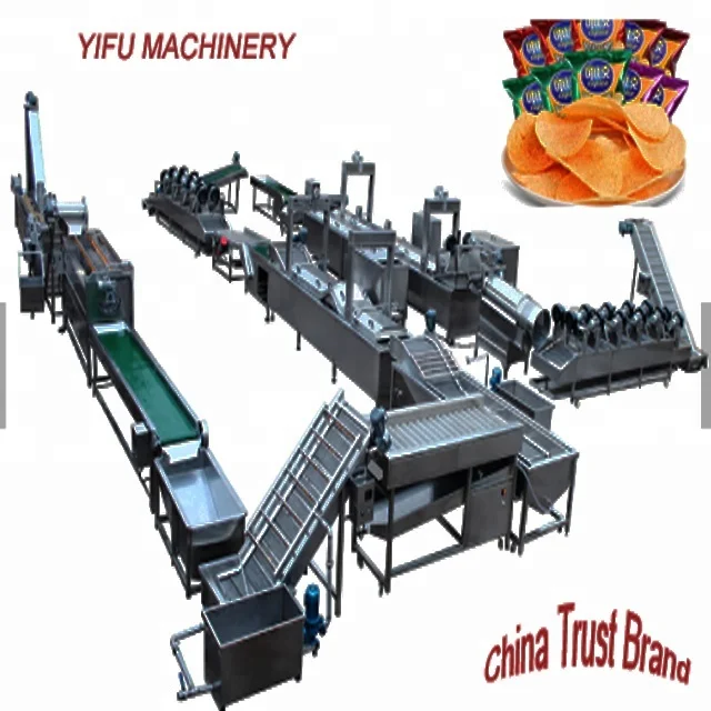 
Automatic potato chips production line capacity 500kg/h 