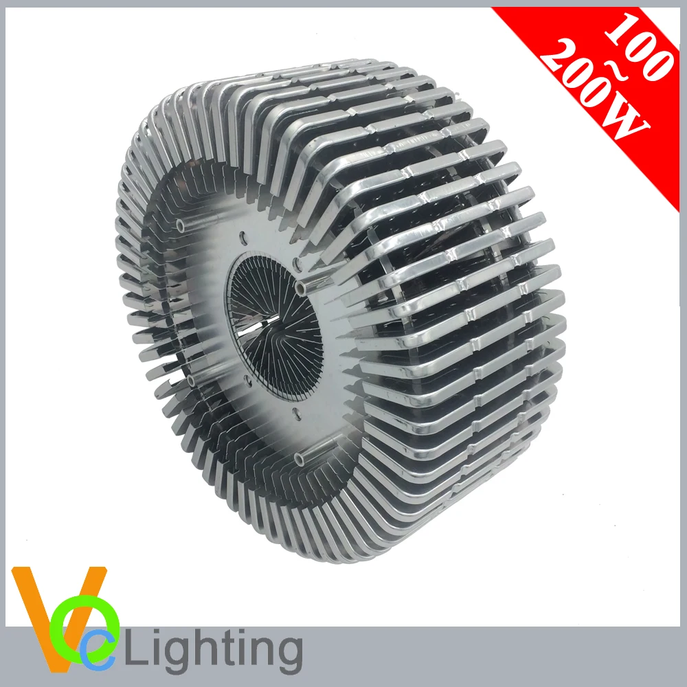 100-200 Вт светодиод высокой мощности pin-Fin Алюминиевый радиатор для залива