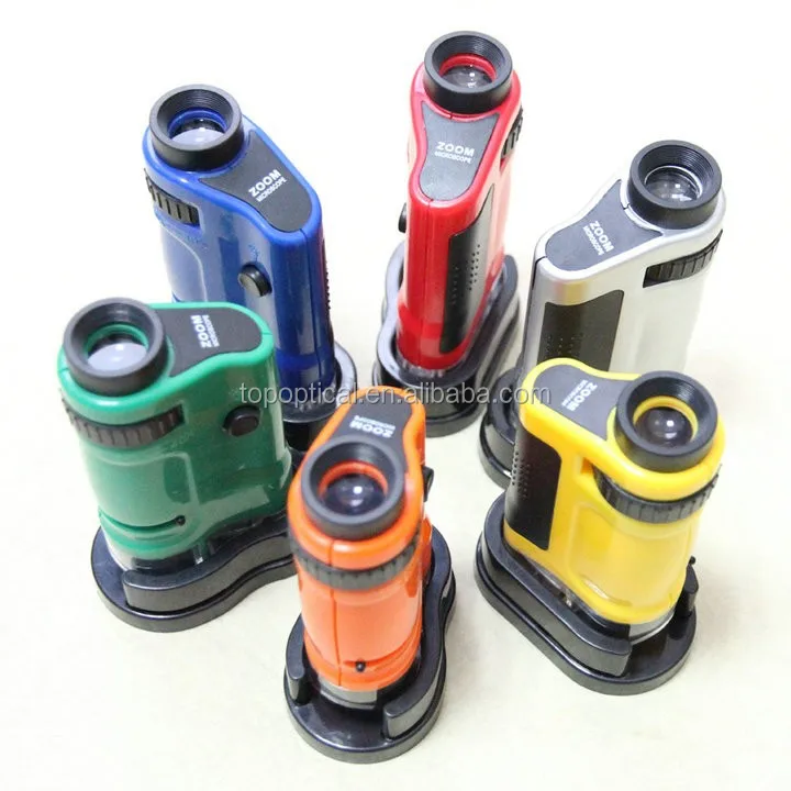 Портативный карманный микроскоп 20X-40X детский с зумом и светодиодной подсветкой по конкурентоспособным ценам