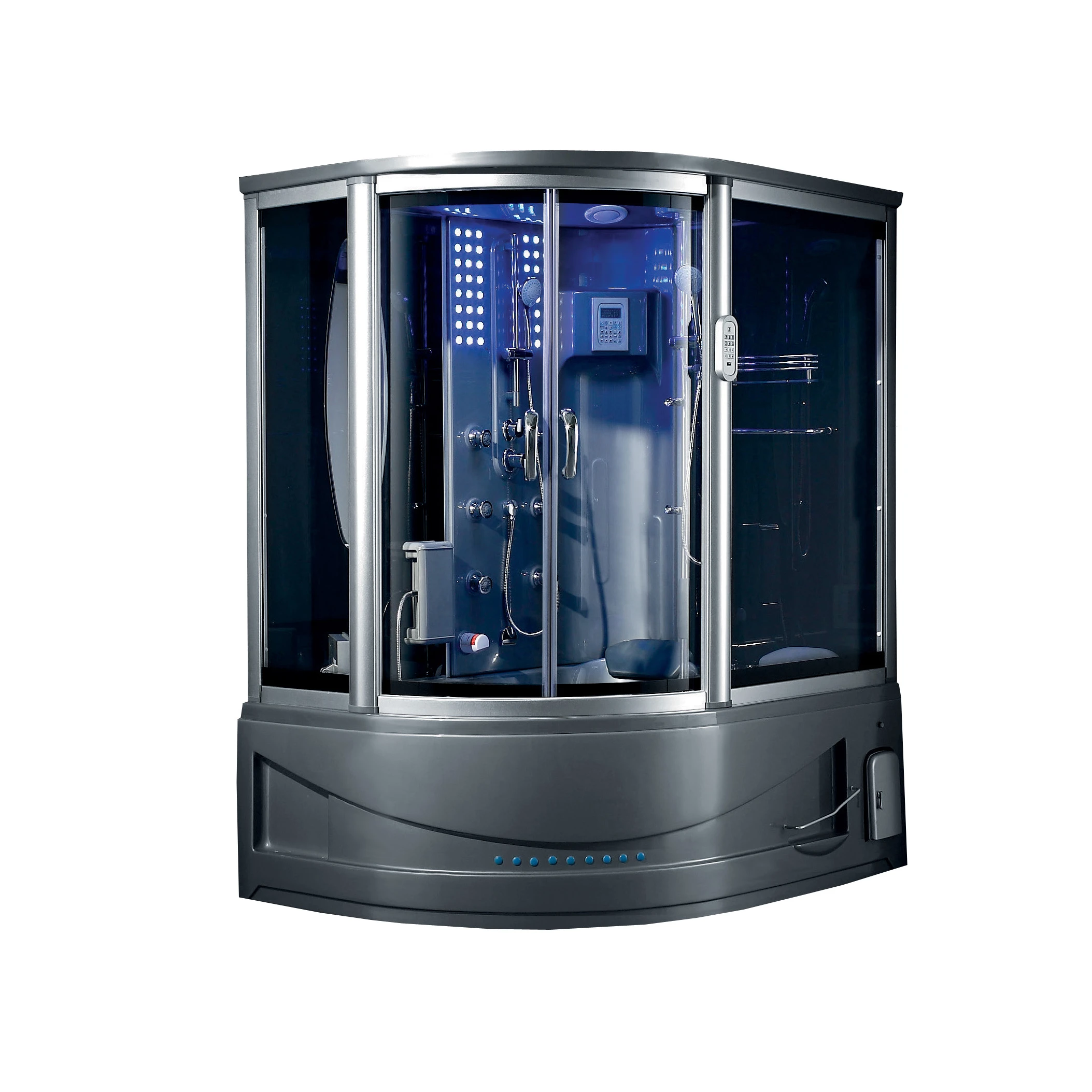 Набор для ванной Акриловая душевая Паровая/сауна стеклянная сауна G165I с спа-ванной MP3 ТВ струйный массаж