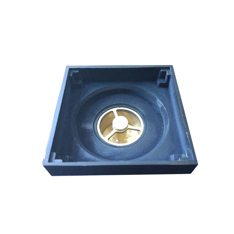 Hidden Bathroom Fittings Bath  Drainer Black Brass Shower Floor Drain
