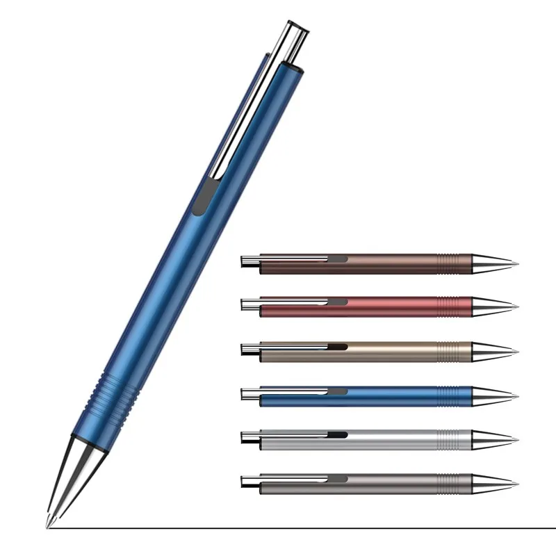 Unique design gift pen promotional pen click-action aluminium pen