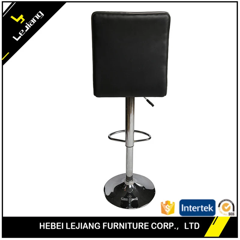 Free sample China manufacturer metal and leather bar stool