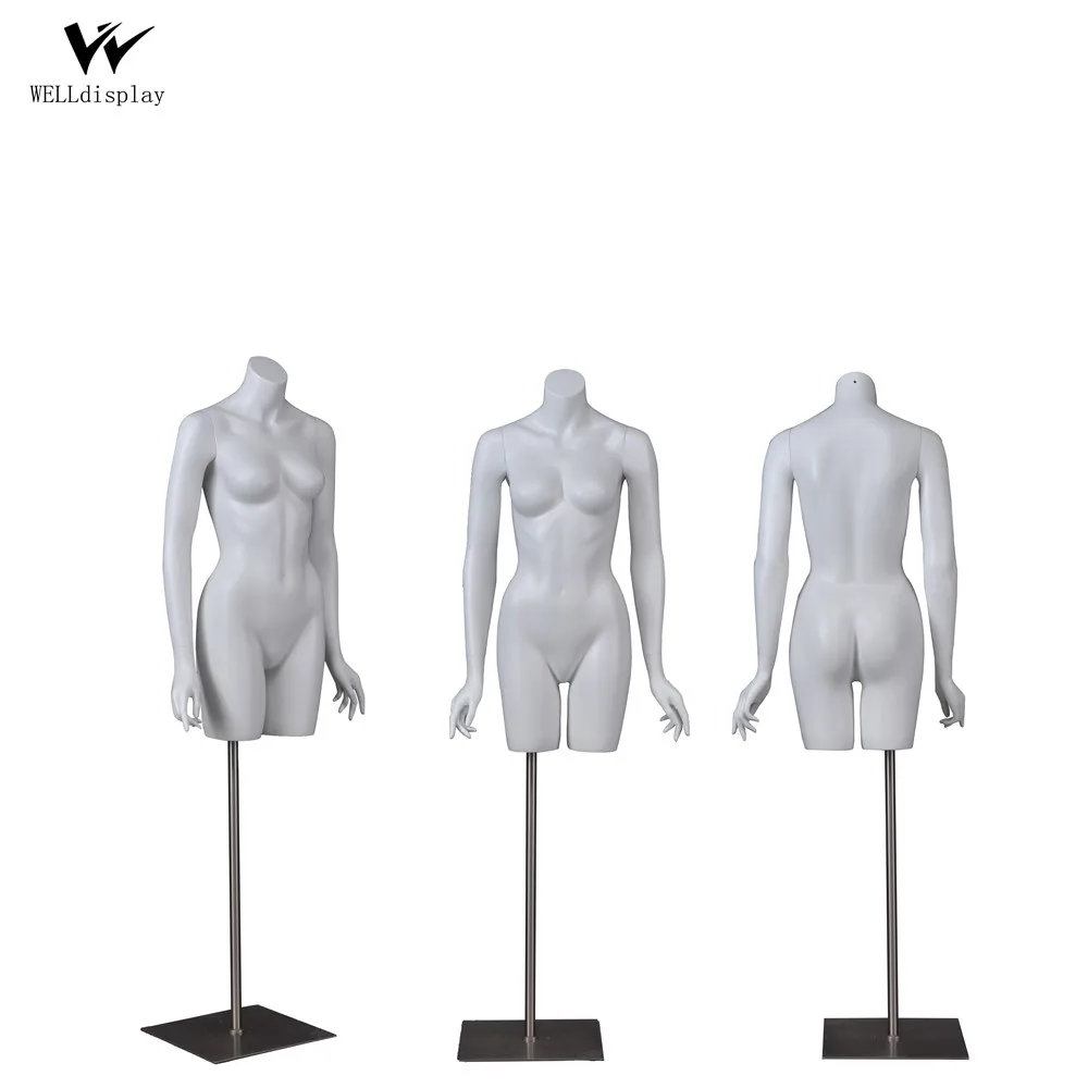 Half Body Female Fiberglass/Pu Mannequin Torso