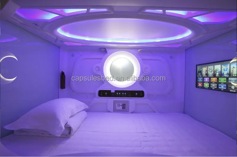 Japanese luxury electric capsule hotel bed, sleep box, sleep pod
