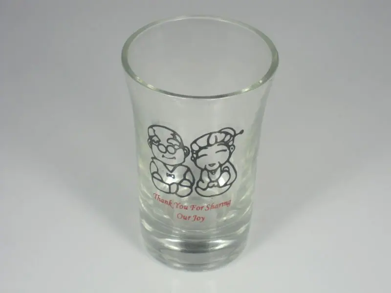 Custom Printed Pattern Morocco Souvenir Frosted Cheap Decorative Shot Glasses