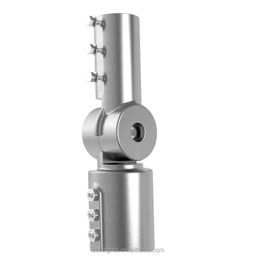 Aluminum Cast 120 Degree Adjustable 60mm-70mm Diameter LED Lamp Socket Adapter or Holder