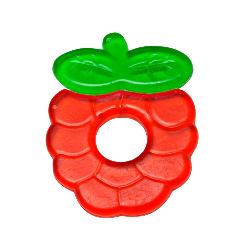 baby teether toy funny baby watrer filled teether fruit berry ice gel infant teething ring