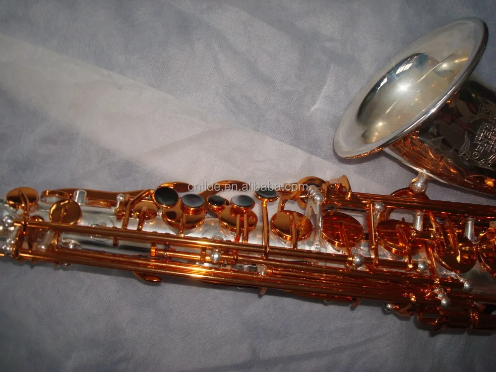 alto Chinese saxophone musical instruments bE key satin silver wholesales