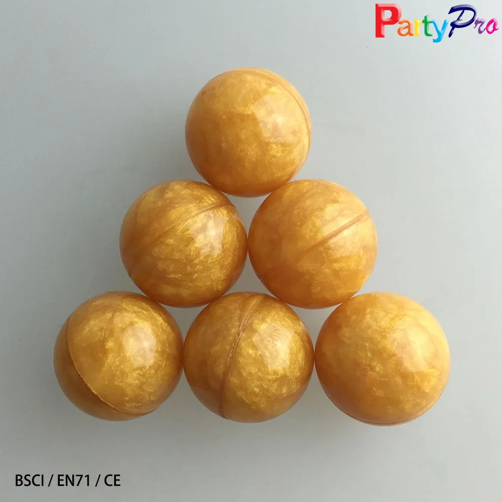 
New Toys China Factory 60mm EN71 Golden Rubber Super High Bouncing Ball for Adult bouncy balls 