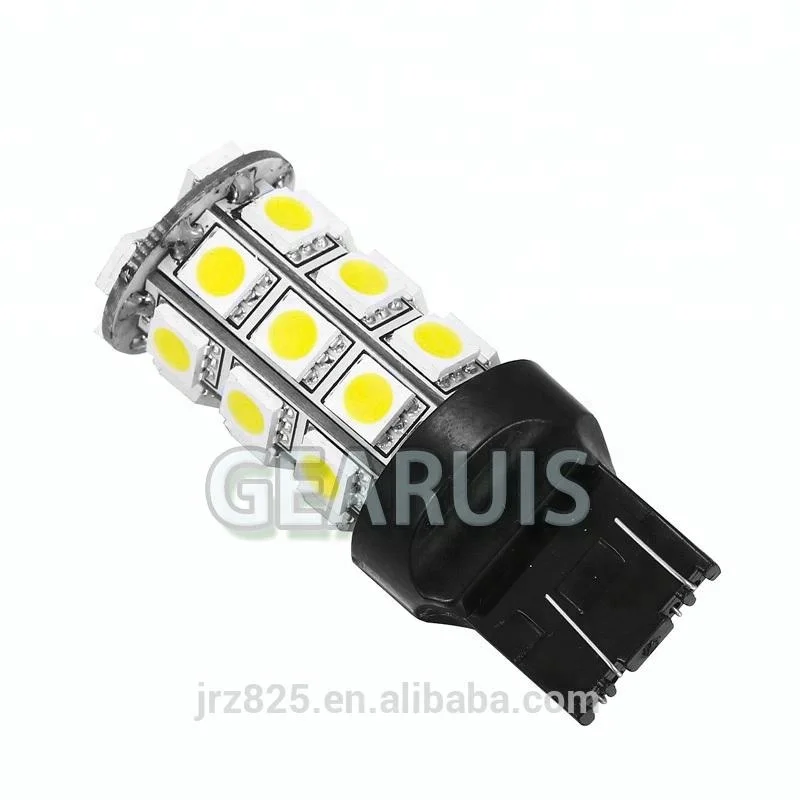 T20 7440 7443 27 smd 5050 led bulb lamp W21/5W White red amber turn signal light bulbs tail bulb reverse lights
