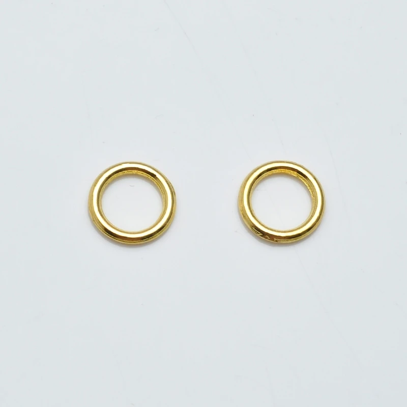Wholesale 6mm Gold Plated Alloy Closed Jump Rings Charm Connector Jewellery Making Jewelry Findings Charm Bracelet Making