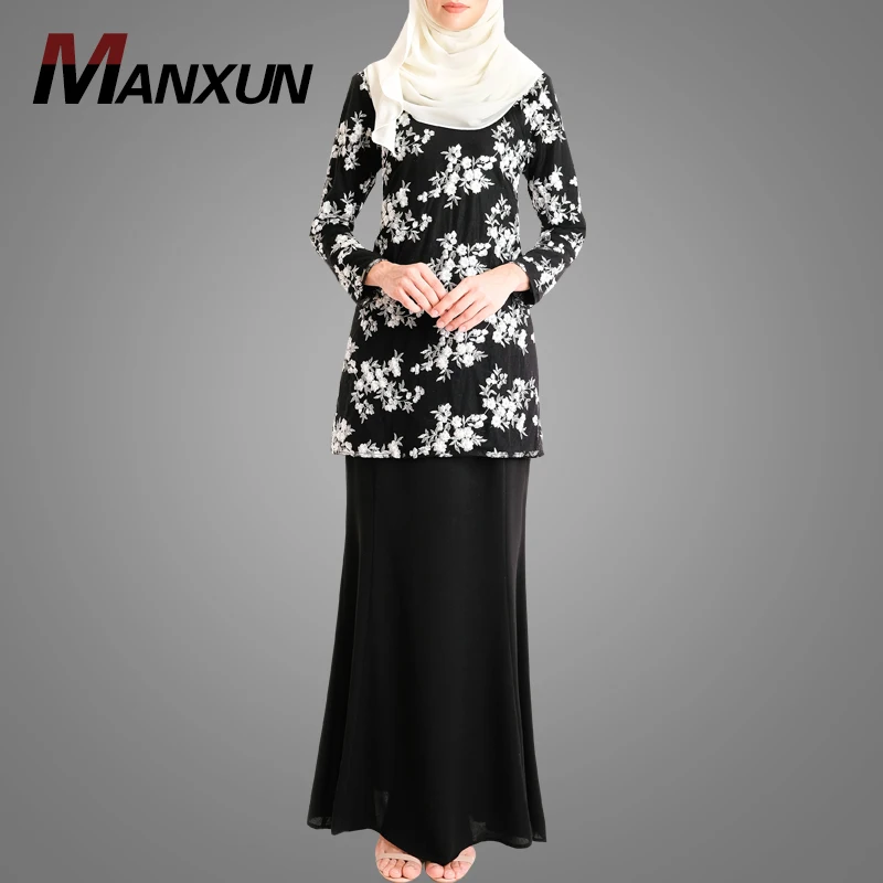 Популярное мусульманское платье Baju Kurung, высокое качество, Малайзия, кебая, низкая цена Baju, малайзийский свитер, мусульманская одежда