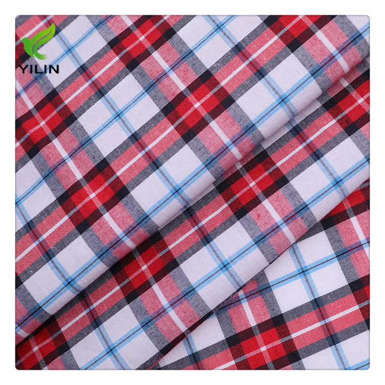 100% хлопчатобумажная пряжа окрашенная тканая саржа мужская рубашка