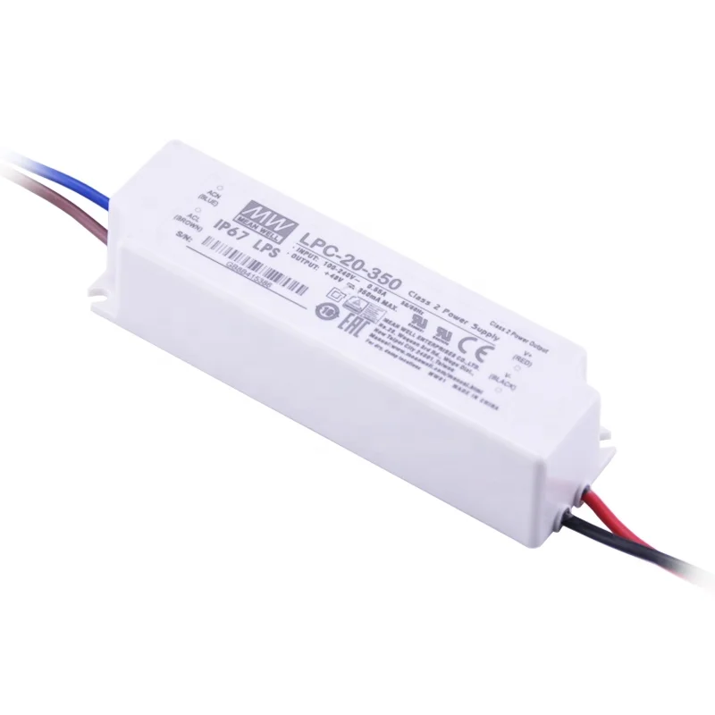 Mean well led driver LPC-20-350 20W 350ma led driver